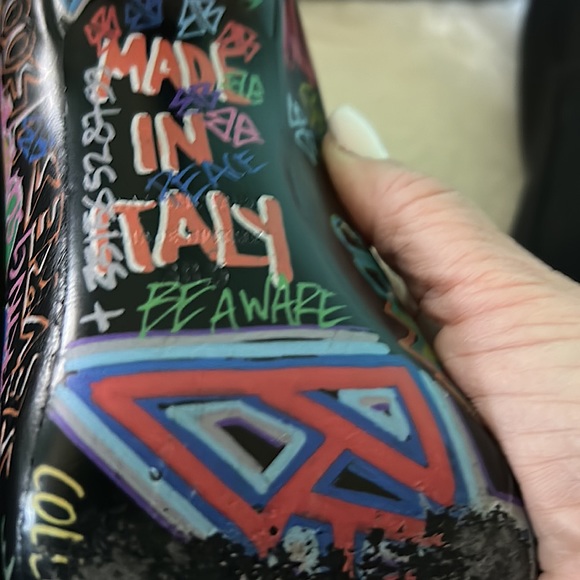 BALENCIAGA GRAFFITI KNIFE PUMPS , Limited edition , size 38.5 - Picture 9 of 9